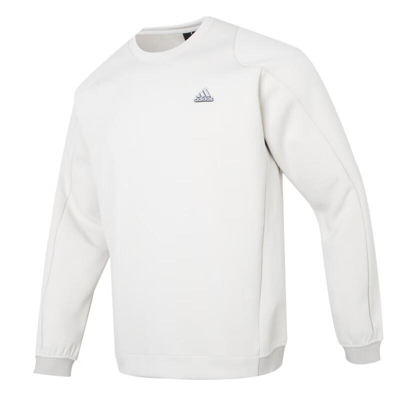 Adidas Trefoil Premium Sweatshirt Men Tops White HY5842