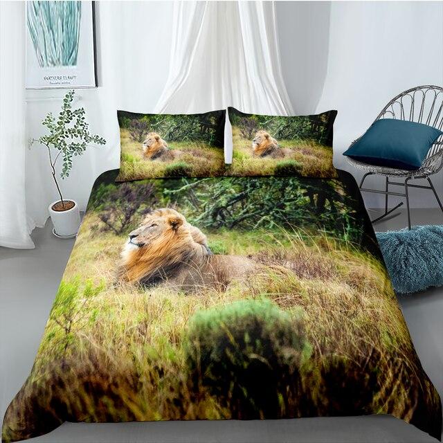 Lion Bedding Set Animal King Duvet Cover Bed S 3d Quilt Children Bedclothes Double Size Decor At Affordable Free Real Reviews With Photos Animal Lion King Duvet Cover Bed Set, Lion King Twin Bed Sheets