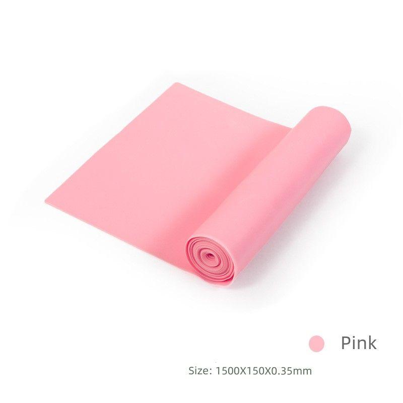 

Yoga Belt Tension Band Sports Stretch Band Stretch Strap TPE Fitness Men and Women Elastic Band Resistance Band Strength Training Pink 1500x 150x 0.35mm pull 18 pounds