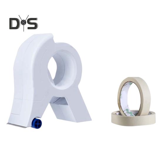 Maler-Klebebandapplikator mit 1 Klebeband, Fenster, Türrahmen, Zierleisten, Abdeckbandspender, Maler- und Verpackungsbandschneider, tragbarer Etikettenbandschneider