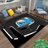 Flannel Rug Bird Airplane Window Travel Pop Art Halftone Illustration Decor Carpet for Living Room Bedroom