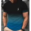 2024 T-Shirts décontractés pour hommes vêtements de printemps chemises ombrées surdimensionnées à manches courtes hauts T-Shirts pour garçons 5XL Vintage pour hommes T-Shirts