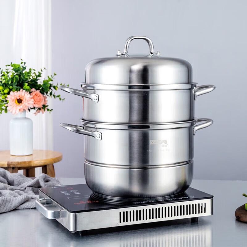 YISPOT YP-8172 3-Layer Stainless Steel Steamer Pot
