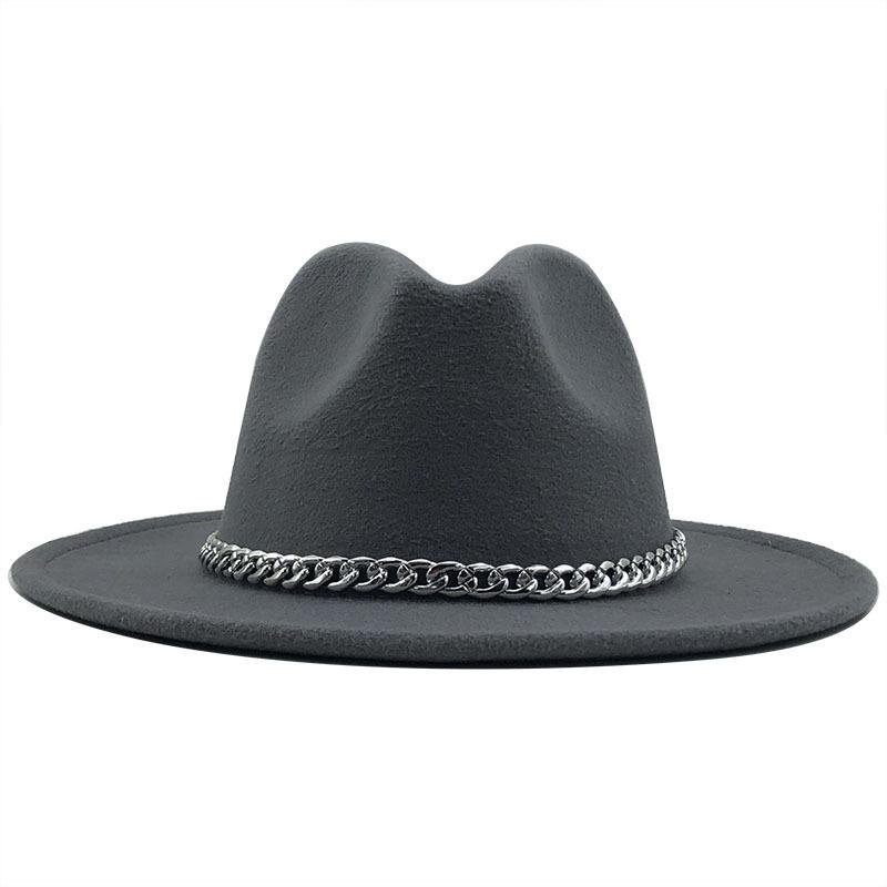 eBay Autumn and Winter New Black Woolen Top Hat European and American Fashion Jazz Hat