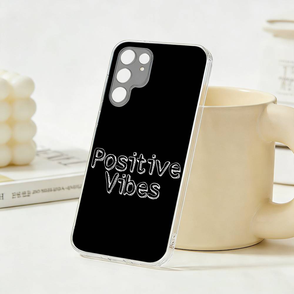 

Handwritten Quote Art Phone Case For Samsung S26, S25,S24,S21,S22,S23,S30,Ultra,Plus,5G,Transparent Cover Samsung S225G