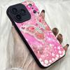 M376 Pink Butterfly Cute Cartoon Art Design Angel Eyes Soft Phone Case for iPhone Samsung Galaxy Xiaomi Rdemi Huawei Honor Infinix Realme All Model