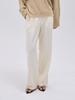 Kelidu Classic Rivet Pintuck Slacks_Ivory