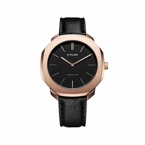 D1 MILANO D1 Milano Men's and Women's Unisex Leather Watch SSLL02 Rose Gold [Authorized Retailer]