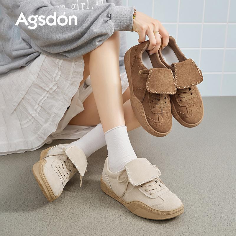 Augusteng platform German training shoes women's 2025 new summer fashion retro soft-soled sports Forrest Gump shoes casual shoes