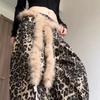 Vintage Plush Tassels Belt Furry Jazz Dance Costumes Accessory Turkey Feather Waistband  Streetwear