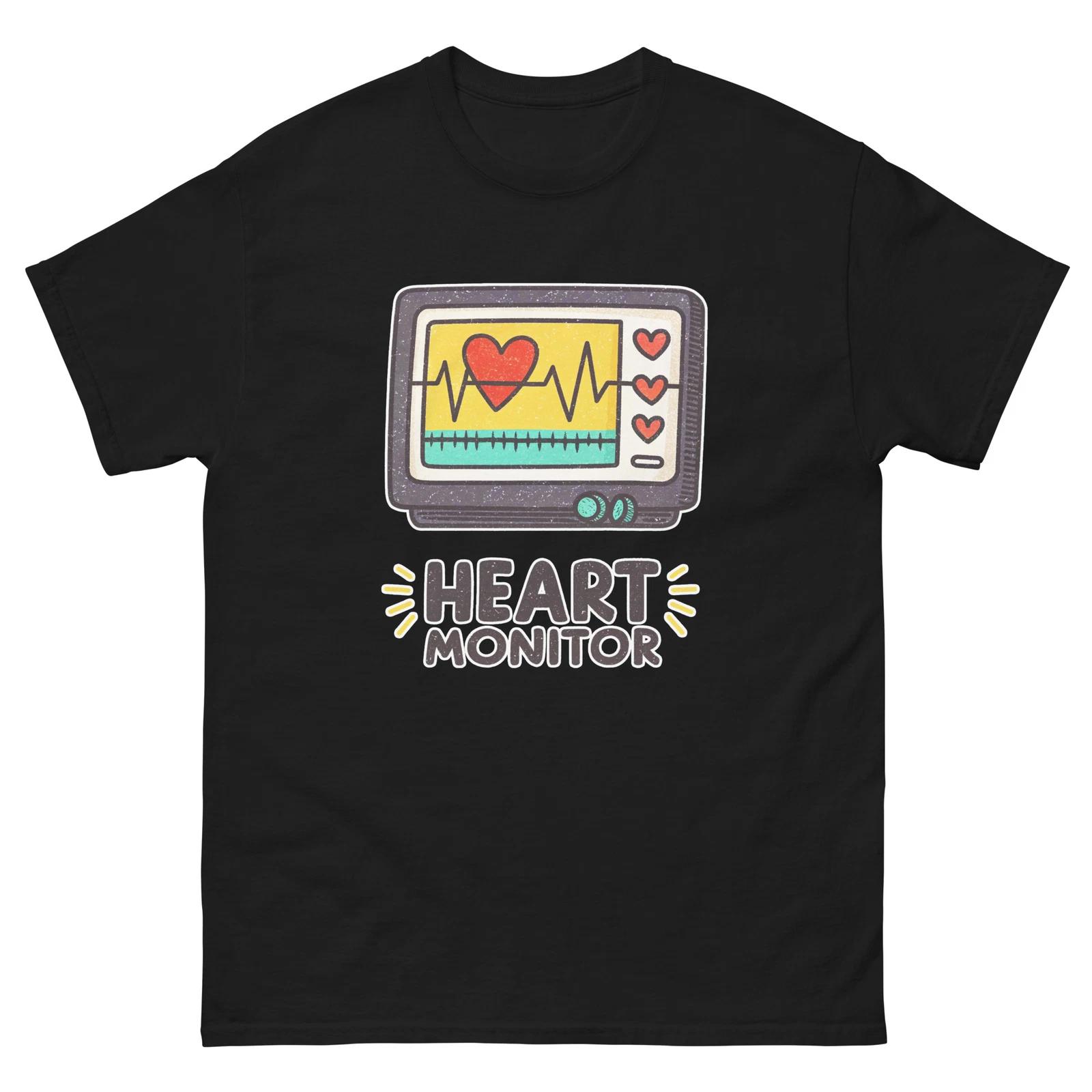 Heart Monitor Hospital Health Medical Safety T-Shirt S