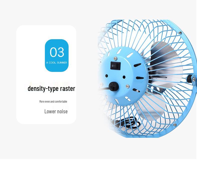 360° drehbarer, leiser USB-Schreibtischventilator
