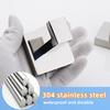 Clothes Polished Coat Self Adhesive Wall-Mounted Kitchen Holder Stainless Steel Hat Square Towel Hanger Accessory