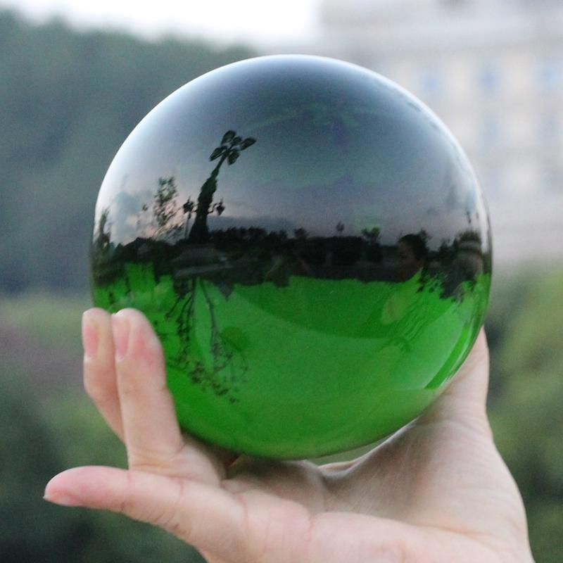 Wholesale Transparent Decorative Purple Pink White Green Yellow Red Blue Black Clear K9 Colored Crystal Glass Balls Solid