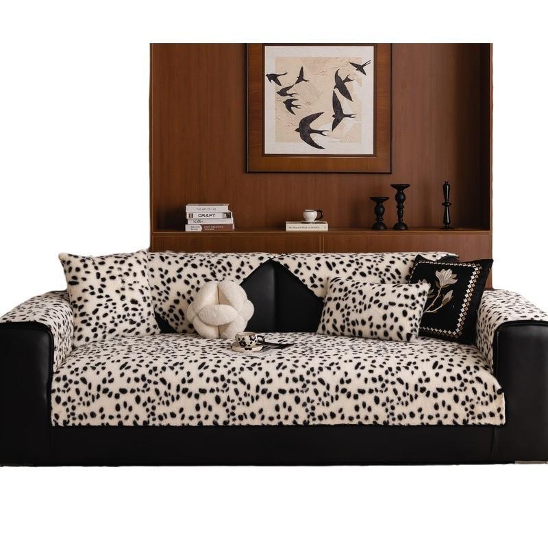 Plush Sofa Cushion, Thickened Non-Slip Seat Cushion In Autumn And Winter, New Thermal Backrest Cover, Light Luxury Cover Cloth Towel