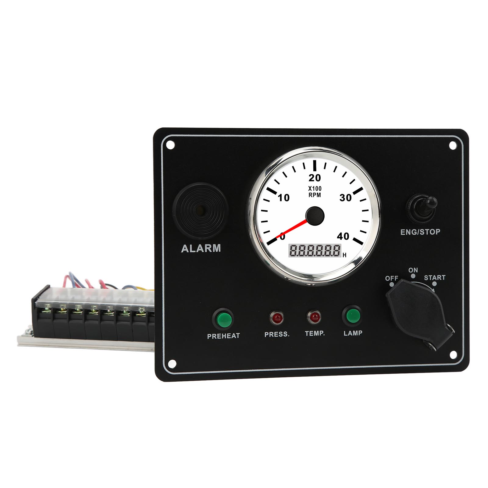 

Панель приборов лодки с тахометром, многофункциональная 4000 об/мин, остановка двигателя, запуск, ВКЛ/ВЫКЛ, аварийный сигнал температуры воды, водонепроницаемость IP67