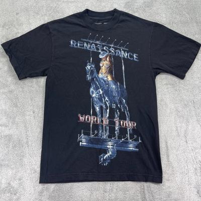 T-shirt Donna Beyonce Renaissance World Tour Taglia Piccola Cotone Nero Stampa Grafica