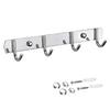 Multipurpose Stainless Steel Hook Rack Practical Hook Rail Elegant Hangers for Hanging Towels Clothes In Any Room