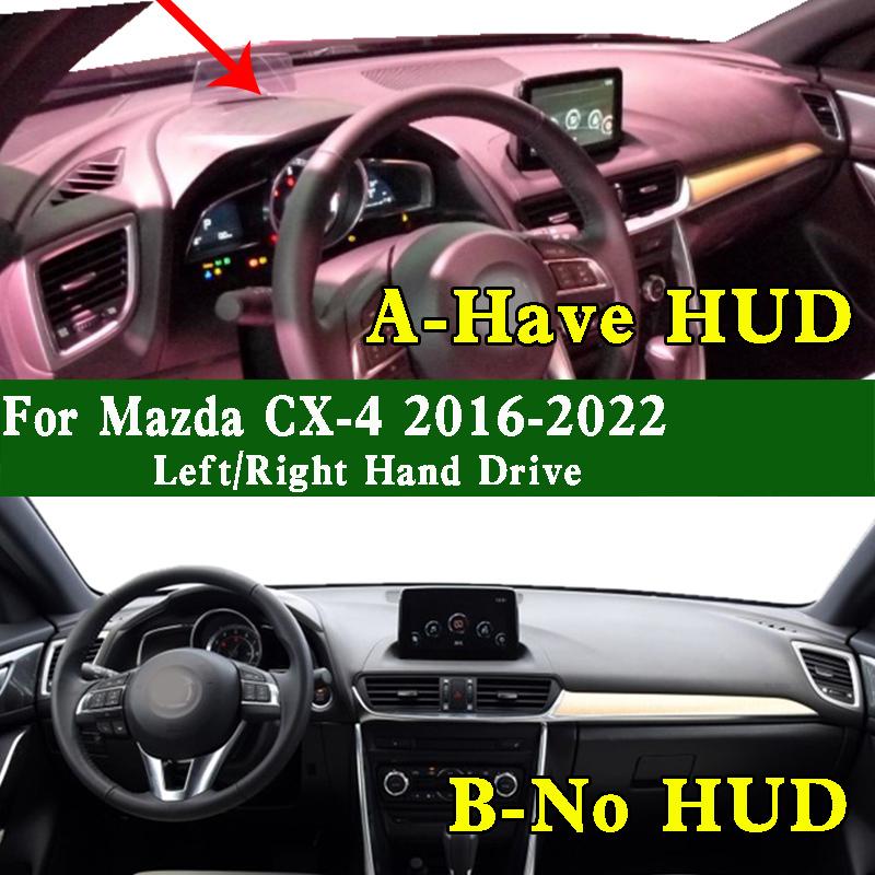 For Mazda CX-4 GK 2016- Dashmat Dashboard Cover trument Panel Sunscreen Protective Pad Anti-Dirt Proof Dash Mat