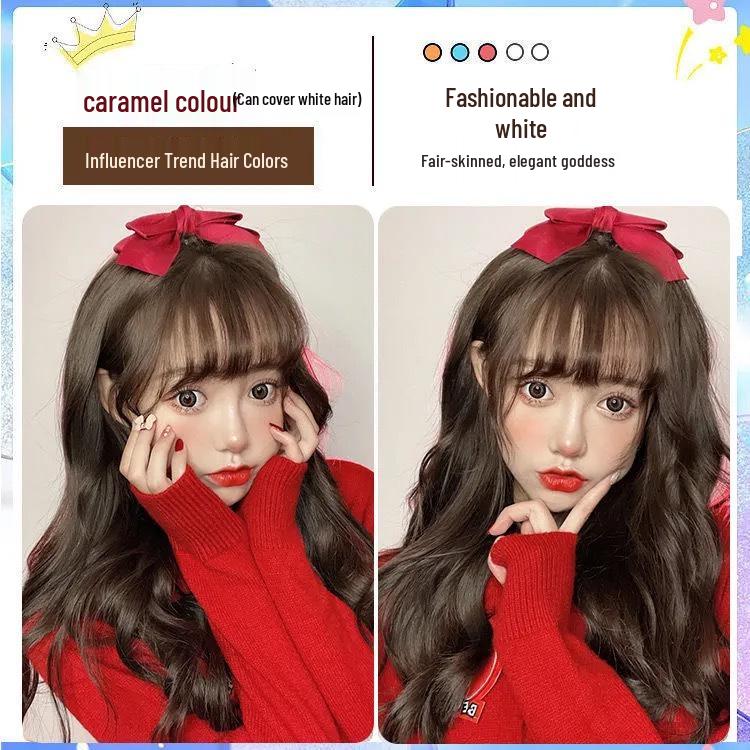 2026 Hair Dye Cream: Gray-Brown Linen, Black Tea Color, with Hair Care Benefits