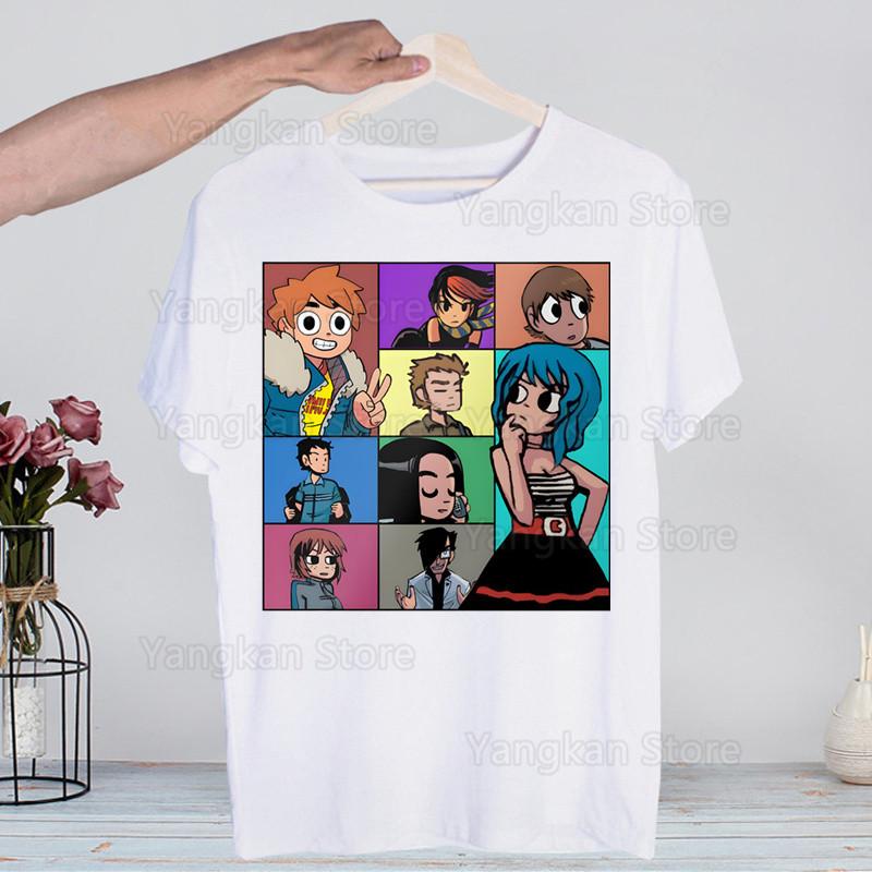 Scott Pilgrim Printing Street Style Casual Short Sleeve Men T Shirt O-neck Tshirt Male T-shirt