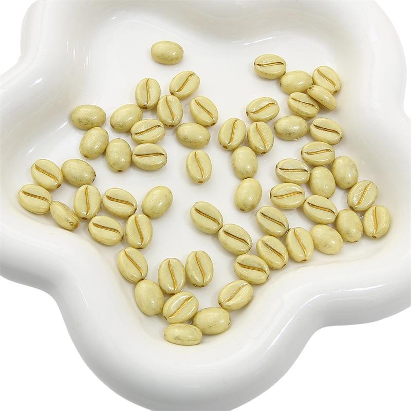 Handgemachtes Armband Perlen 8x10mm Acryl Kaffeebohnen Lose Perlen Handgemachtes DIY Zubehör Perlen Armband Schnüre Trennperlen