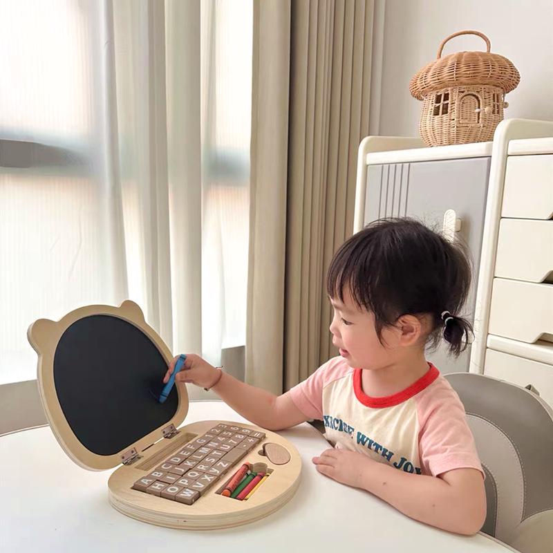 Children's Creative Laptop Design Drawing Board Pretend Play Toy