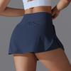 Women Yoga Short Skirts With Porkets Elastic Slim High Waist Sports Skirts Black Summer Hot Girl Skirts