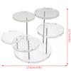 3/5/12 Tray Cupcake Stand Acrylic Display Stand For Jewelry/Cupcake Dessert Rack Wedding Birthday Party Suitable For Small Items