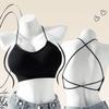 Korean Criss-Cross Backless Padded Wrap Chest Tube Top for Women