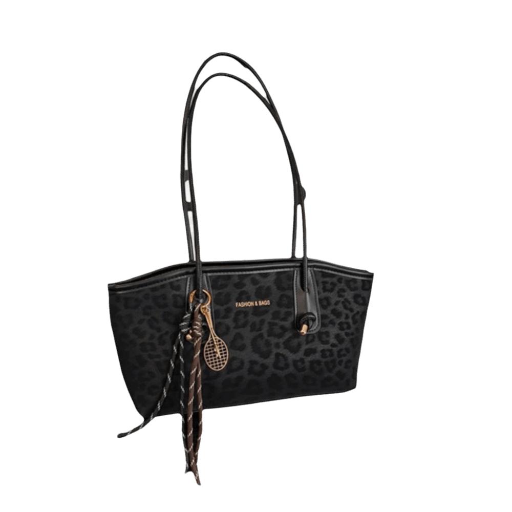 Unique Retro Leopard Print Underarm Bags Large Capacity Modern Leather Shoulder Bags Handbags Luxury Tote Bag Work