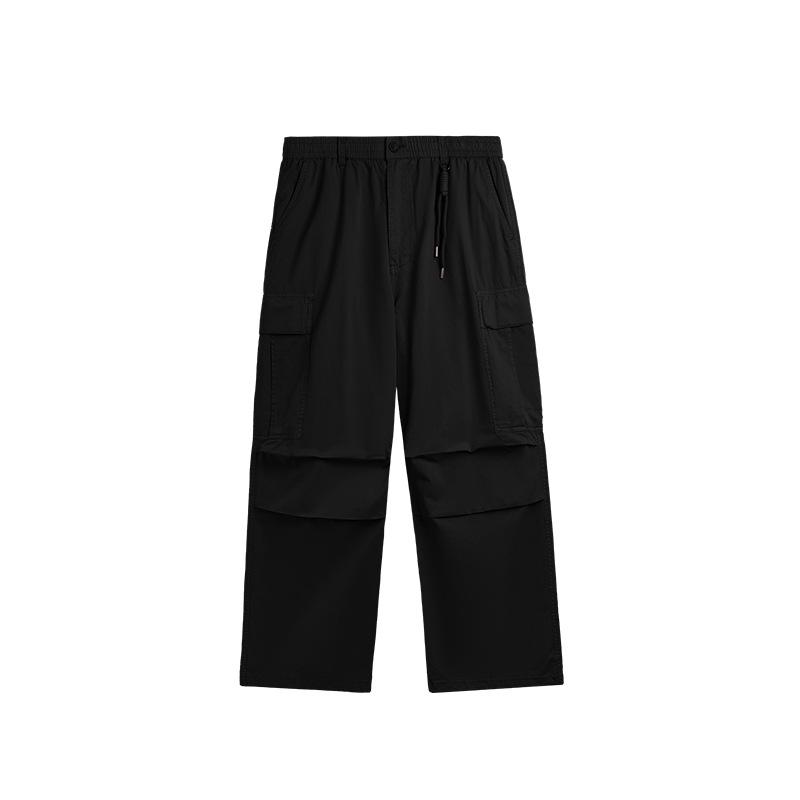 Classic Design Multi Flap Pockets Cargo Pants Men's Loose Fit Drawstring Cargo Pants for Skateboarding Street Outdoor Camping