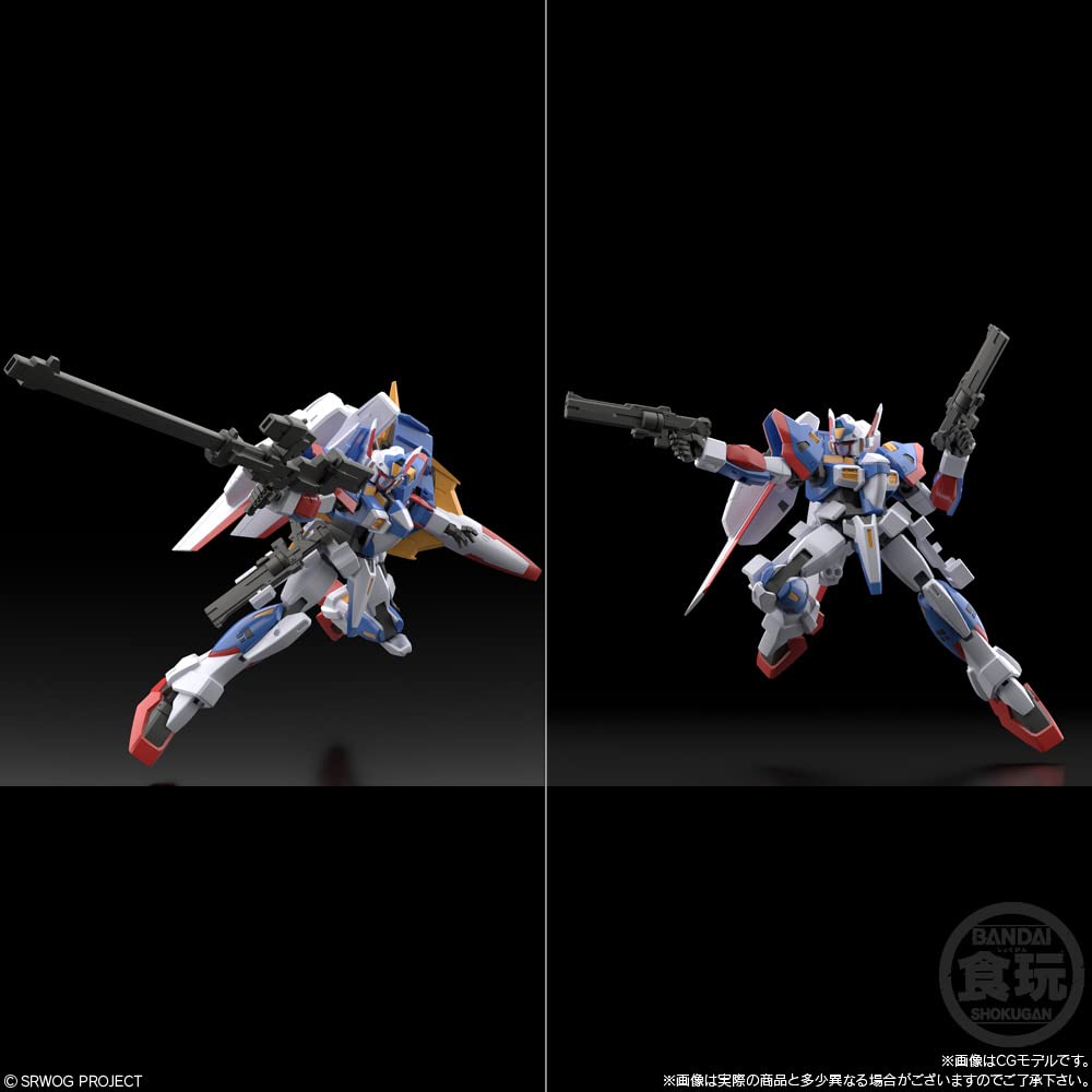SMP МОДЕЛИРОВАНИЕ Super Robot Wars OG Candy Gum Robot Wars Original [ПРОЕКТ SHOKUGAN] R-1&R-GUN (2 куска) Игрушка/Жевание (Супер поколение)