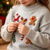 Embroidery Starter Set Christmas Felt Brooch Kit for Beginners, DIY Decorative Pins with Tools, Handmade Art Crafts Festive Clothing Accessories,