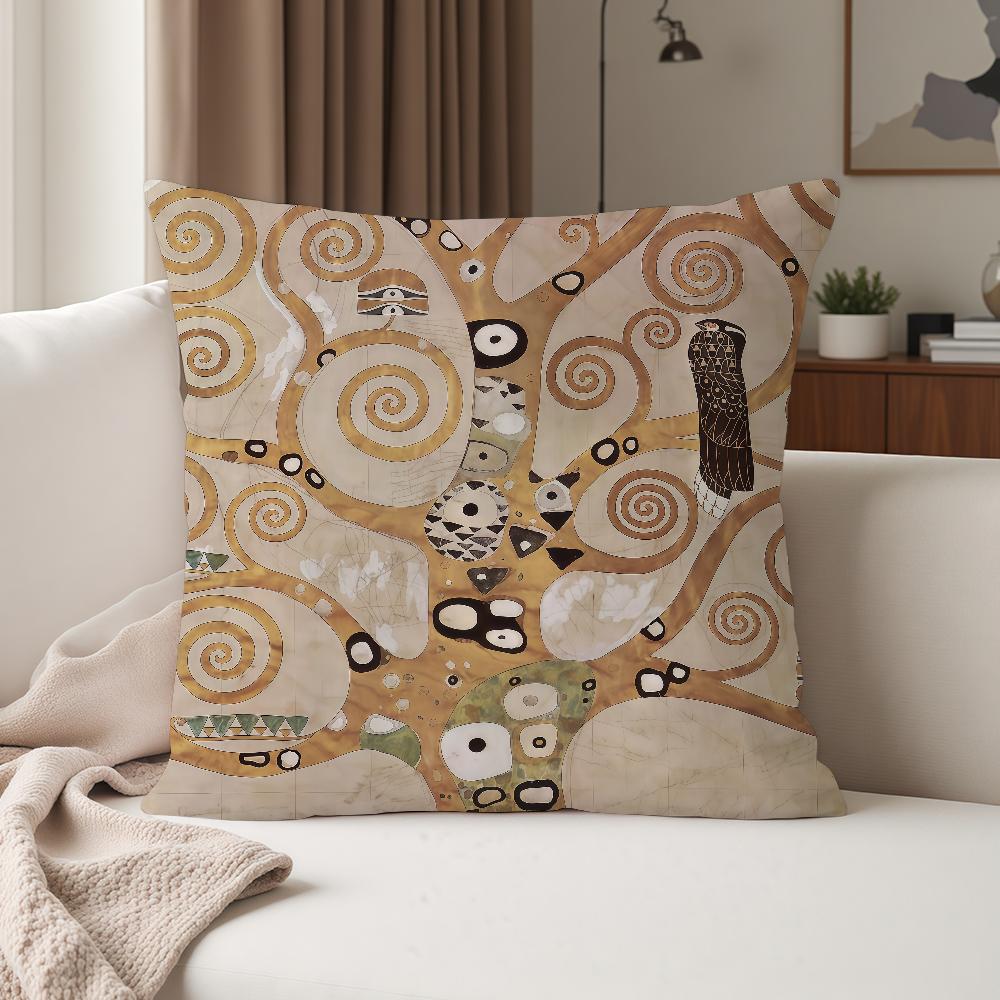 Federa Cuscino Il Bacio G-Gustav K-Klimt Adatta Per Camere da Letto Soggiorni Auto Decorazione Casa