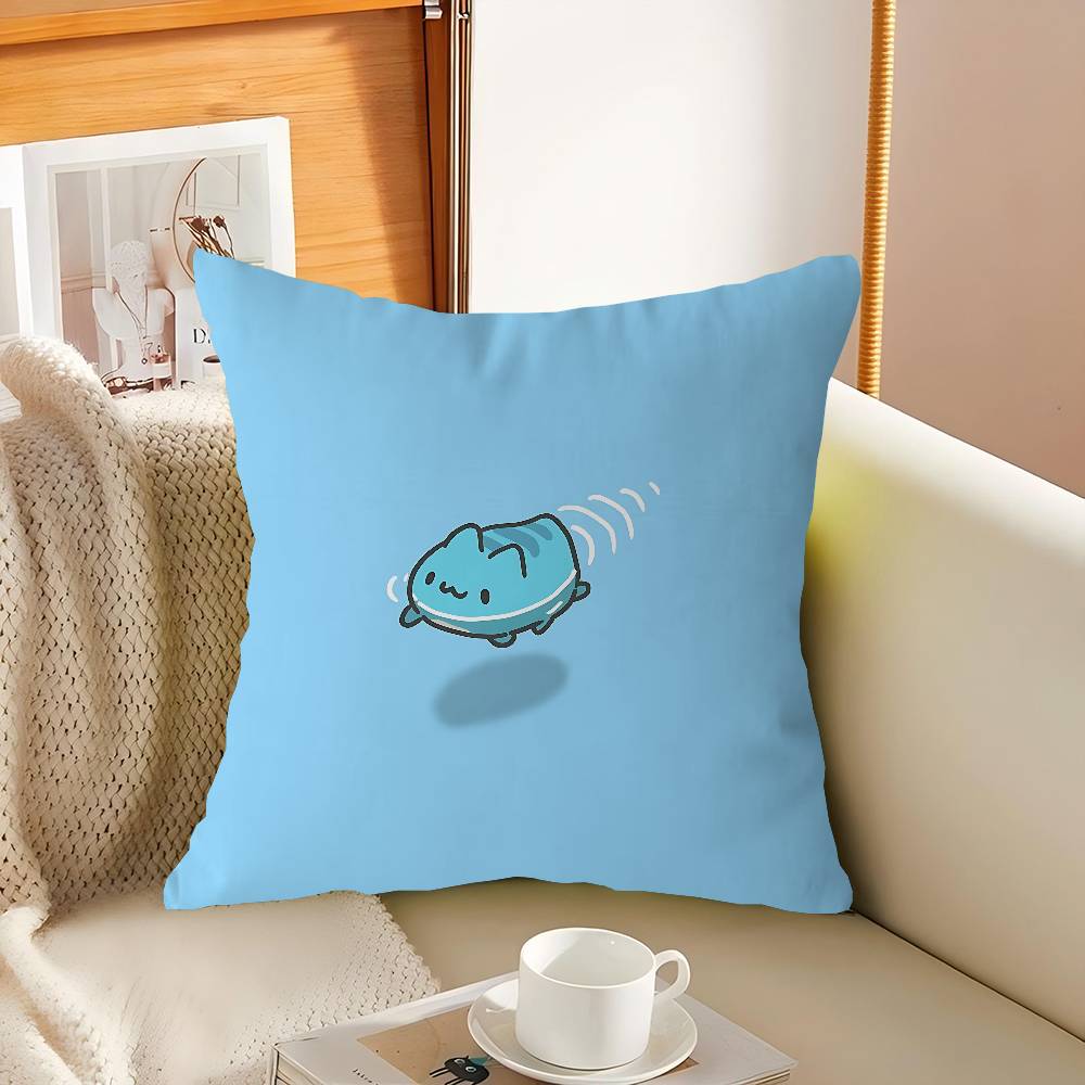 B-Bugcat Capoo Cartoon Cushion Cover Pillowcase Upholstery Sofa Throw Pillow Home Decor Pillowcas