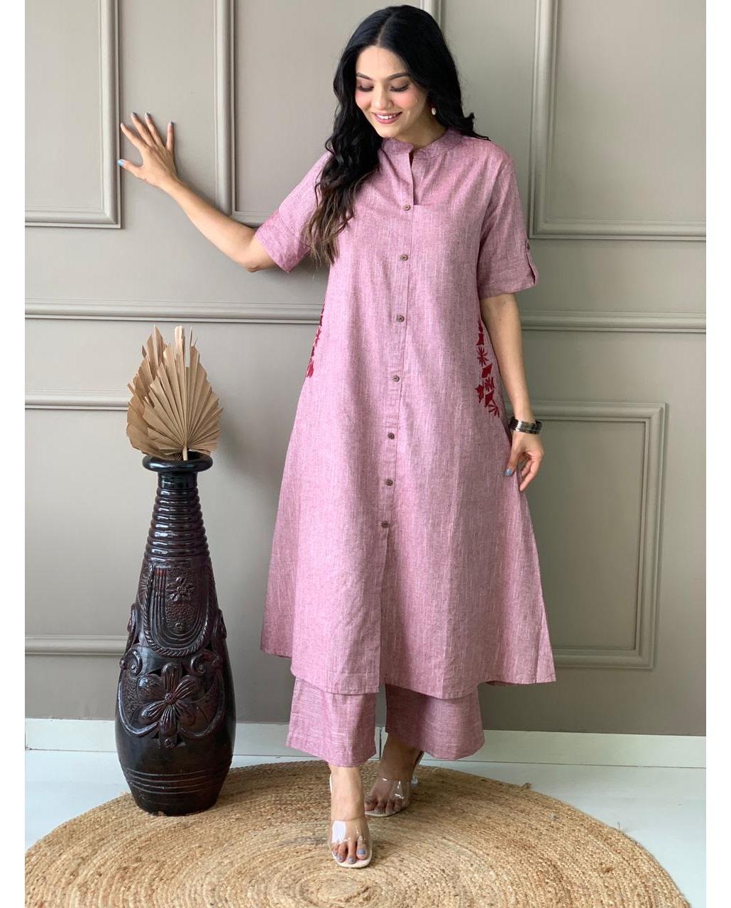 

Праздничная одежда Дизайнерская Курта Брюки Корд Комплект Платье Индийские Женщины Болливуд Топ Туника Курти Платье 2XL розовый