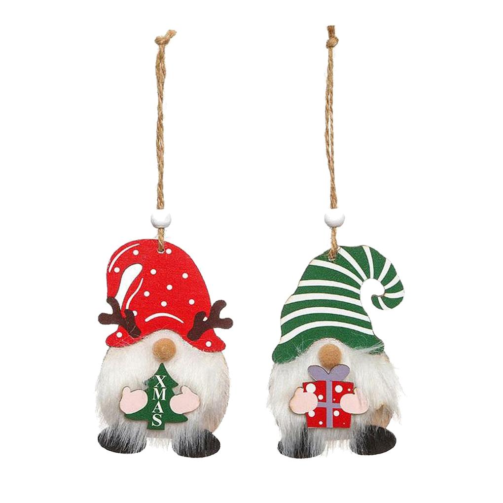 Weihnachts-Hängeornament DIY Dekoration Anhänger Gesichtlose Puppe Neujahrsspielzeug Partygeschenk Layout Requisiten Dekoratives Accessoire