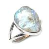 Natural Rainbow Moonstone Gemstone 925 Solid Sterling Silver Gift Ring S.7 R5W23