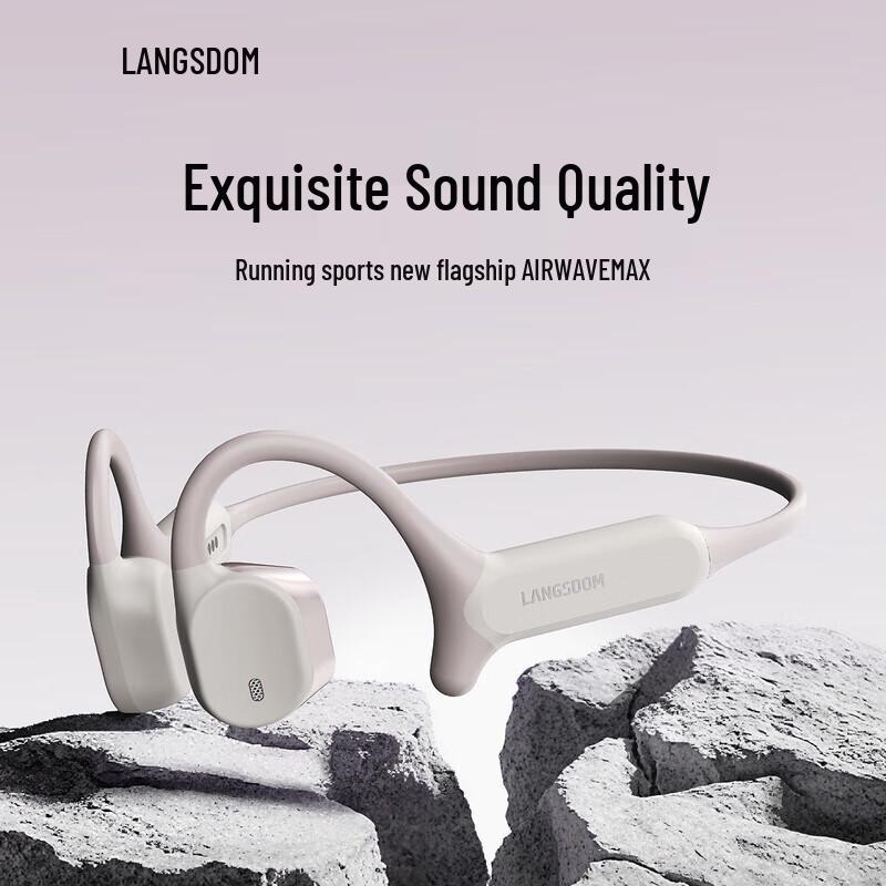 Lanston AirWave Max Open-Ear Wireless Bone Conduction Sports Headphones