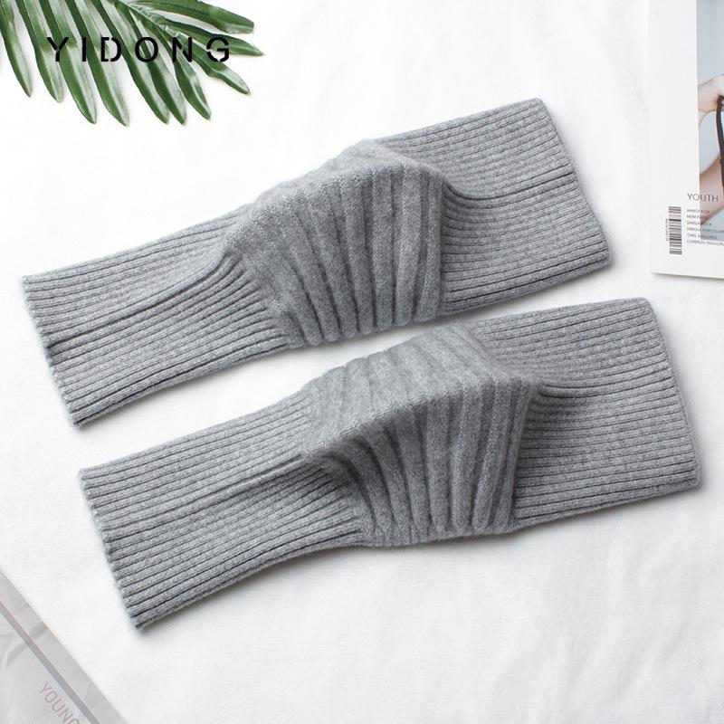 Thickened Cashmere Leg Warmers for Women - Extra Long, Warm, Soft Knit Knee Pads