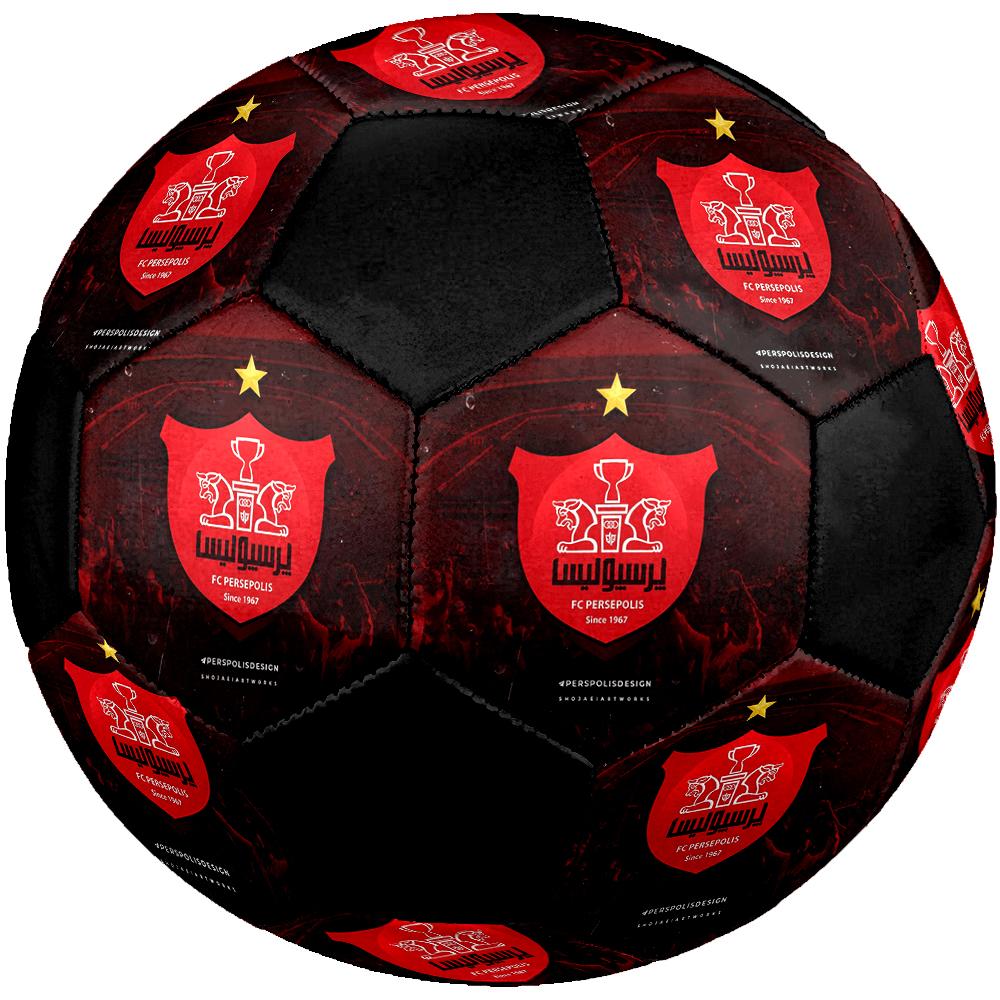 SIZE 5 Persepolis FC Soccer Ball Colorful All Ages Machine Stitched PVC Competition Ready Durable High-Bounce