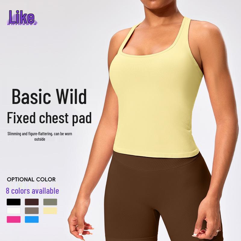 

Summer Padded Y-Back Tank Top for Running, Yoga, and Fitness Medium