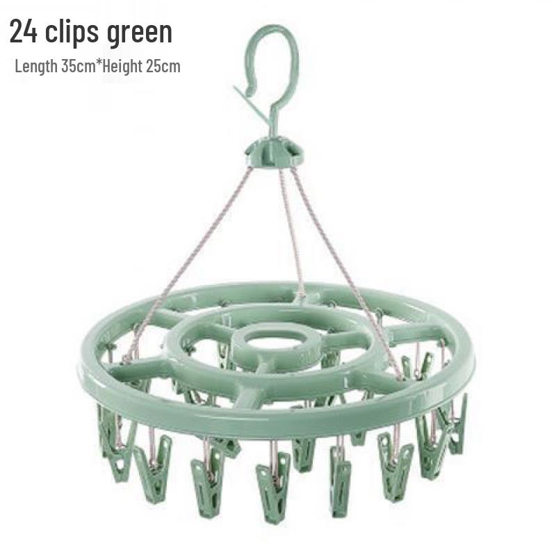 Multi-Clip Clothes Drying Hanger