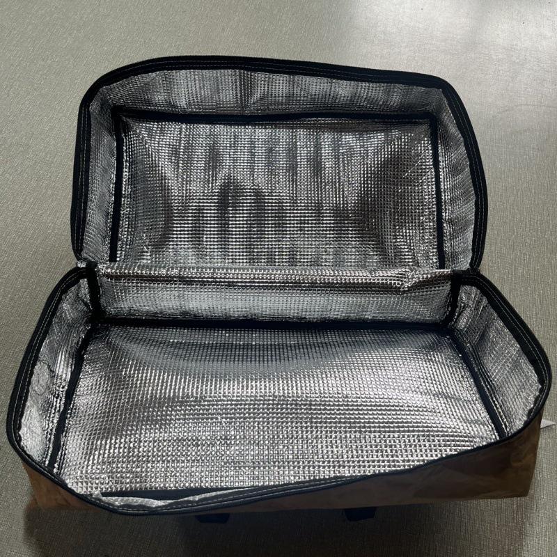 Reusable Large Capacity Aluminum Foil Insulated Bag for BBQ and Food Preservation