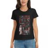 Damen T-Shirt The Vampire Diaries Damon Salvatore Sommer Kurzarm T-Shirts Rundhals Baumwolle T-Shirts Kleidung Oberteile Streetwear