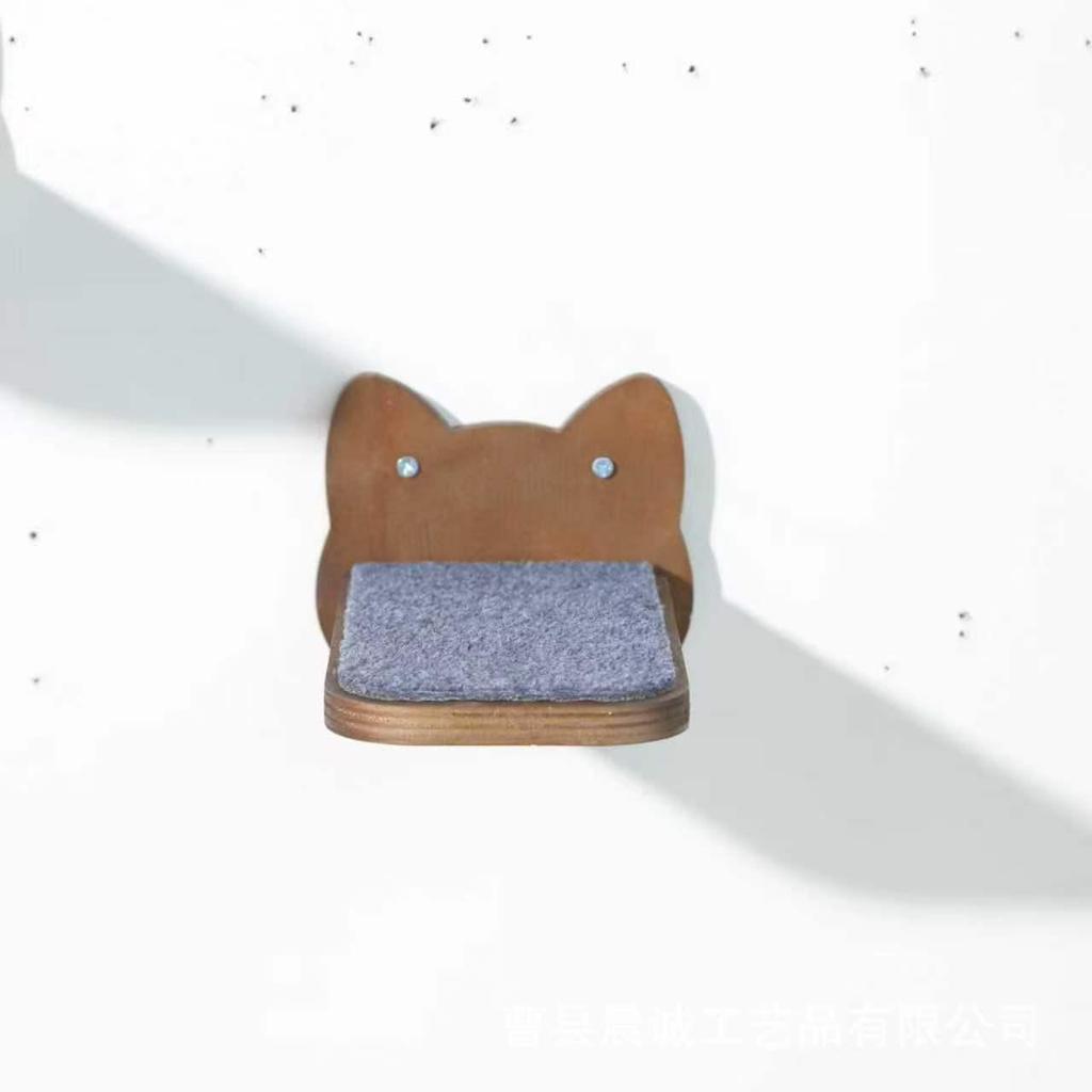 In-Stock Wall-Mounted Cat Tree with Hammock, Jumping Platform, Ladder, & Scratching Board