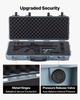 Hard Rifle Case, Lockable Rifle Case with 4 Layers Pre-cut Foams, 914 Mm Gun Storage with Wheels, IP67 Waterproof & Dustproof Pistol Storage Cases for
