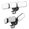 Ohm Electric Monban Security Sensor Light, 3 Lights, Lithium Rechargeable Battery, 2500 Lumens, Motion Sensor, LS-B313, 07-8803, OHM