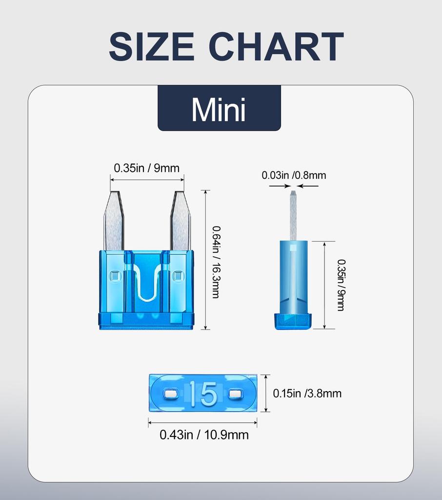 JOREST 60pcs Car Fuses for Car/Truck/Motorcycle (2A 3A 5A 7.5A